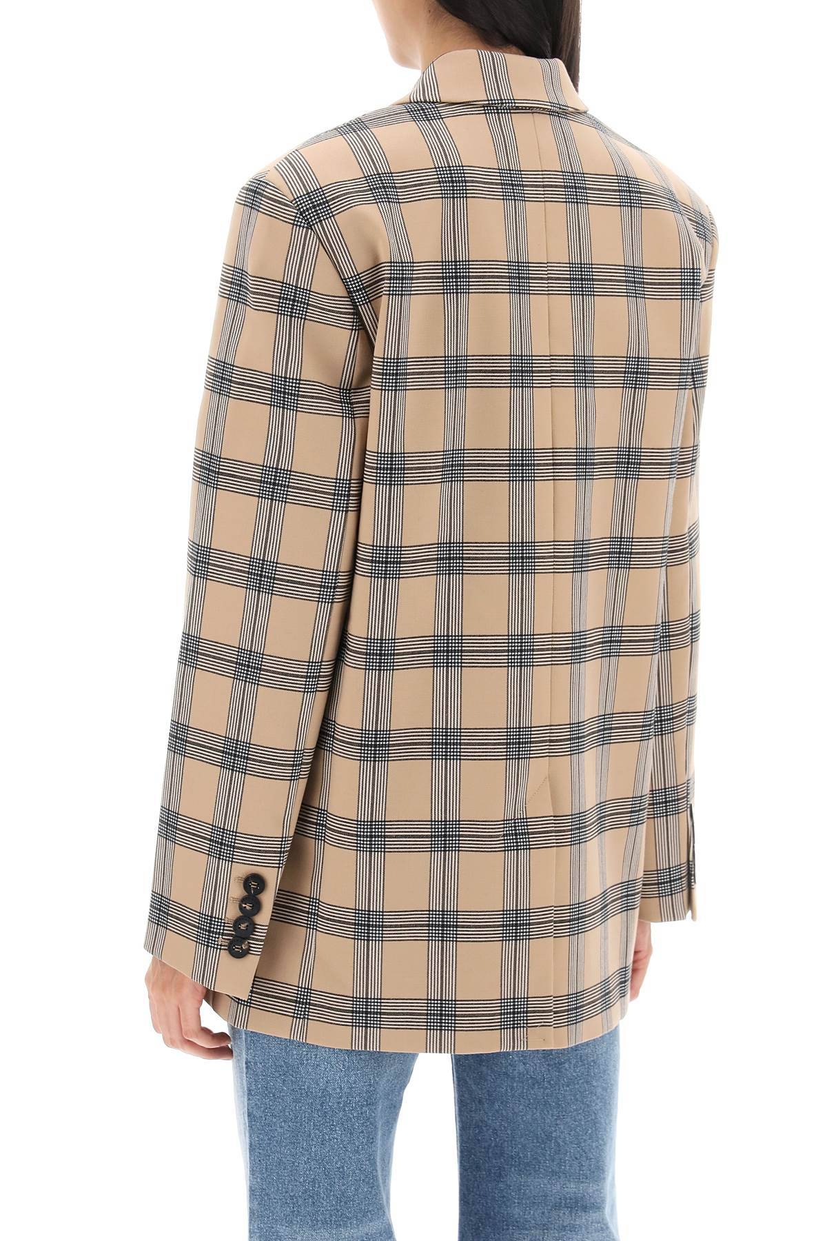 ZIMMERMANN oversized luminosity jacket with check motif