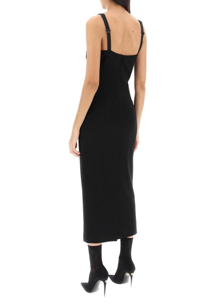 DOLCE & GABBANA midi sheath dress in milano stitch jersey