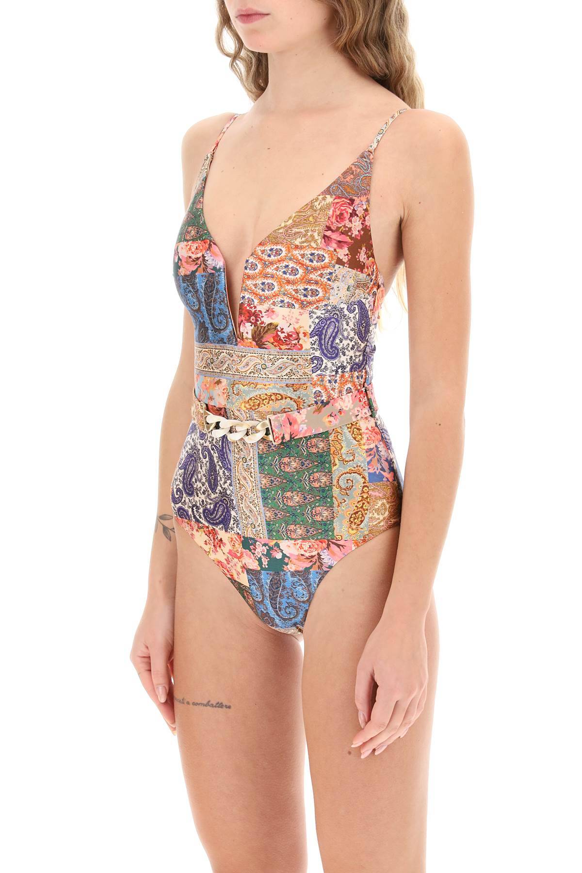 ZIMMERMANN devi plunge one-piece swimsuit