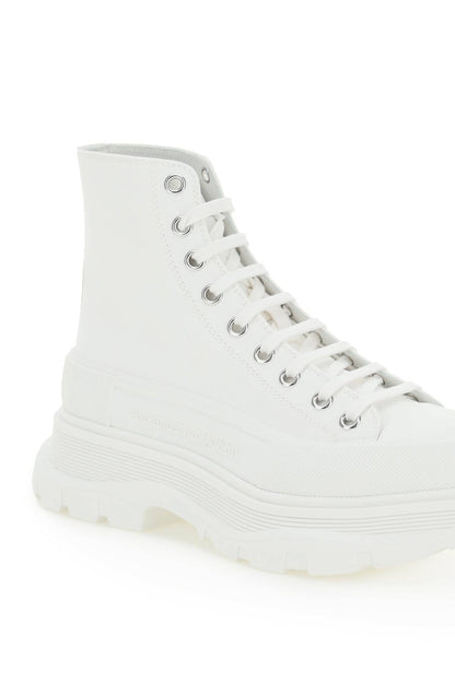 ALEXANDER MCQUEEN tread sleek high-top snekaers