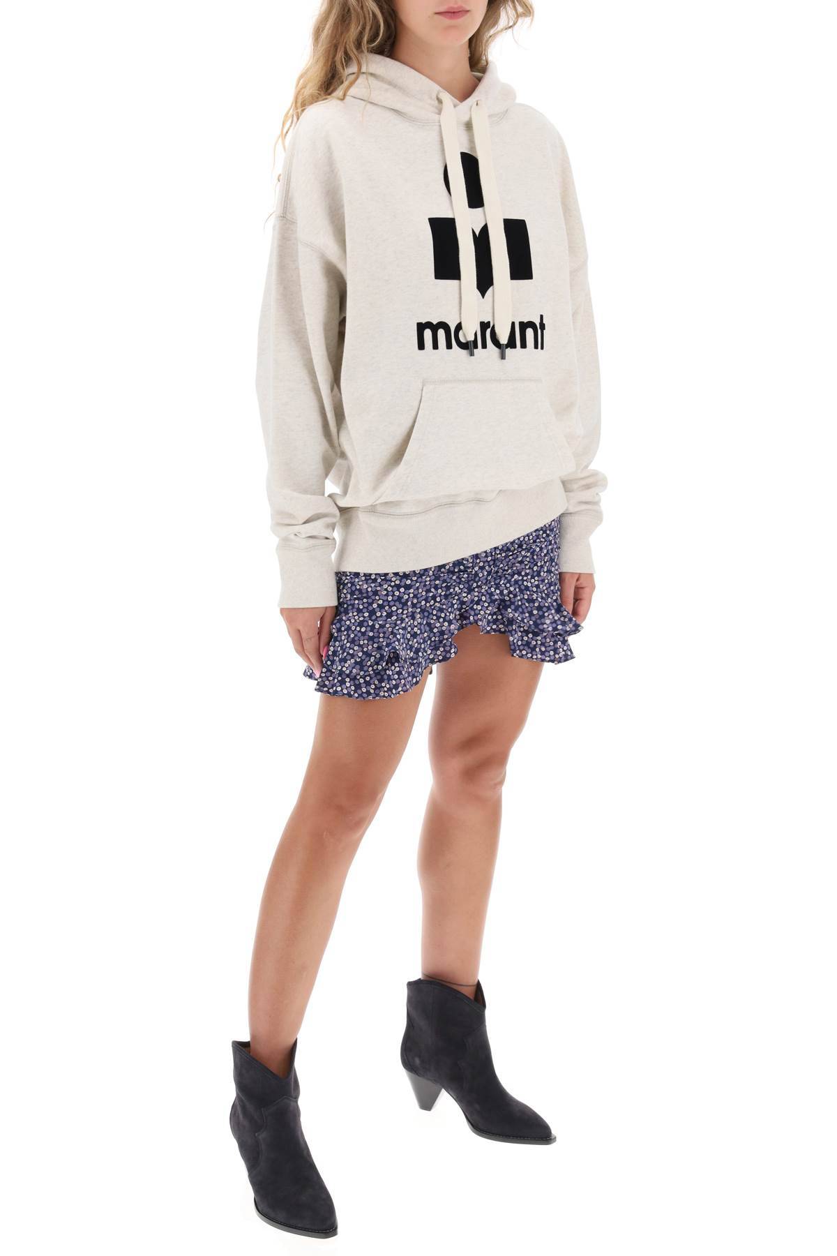 ISABEL MARANT ETOILE mansel hoodie with flocked logo