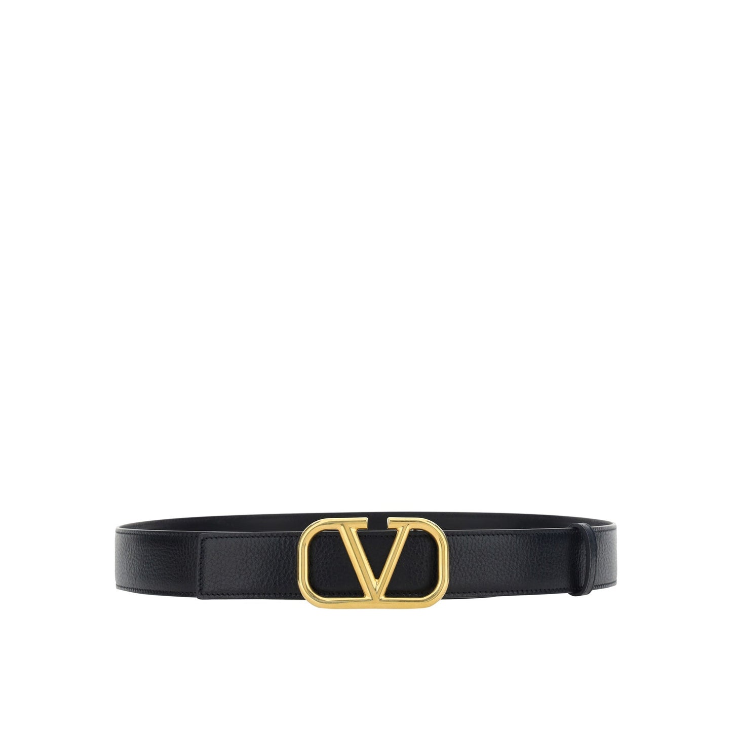 Valentino Garavani Valentino Garavani V Logo Leather Belt