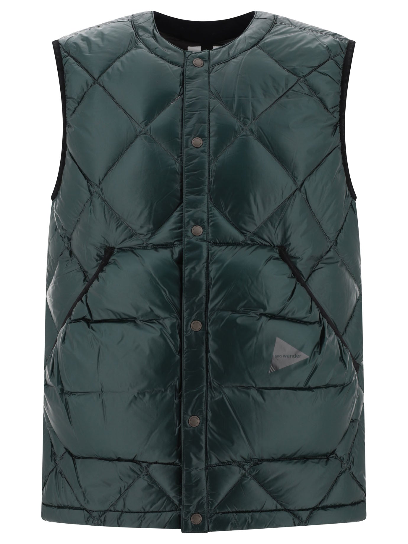 And Wander Diamond Stitch Vest Jacket