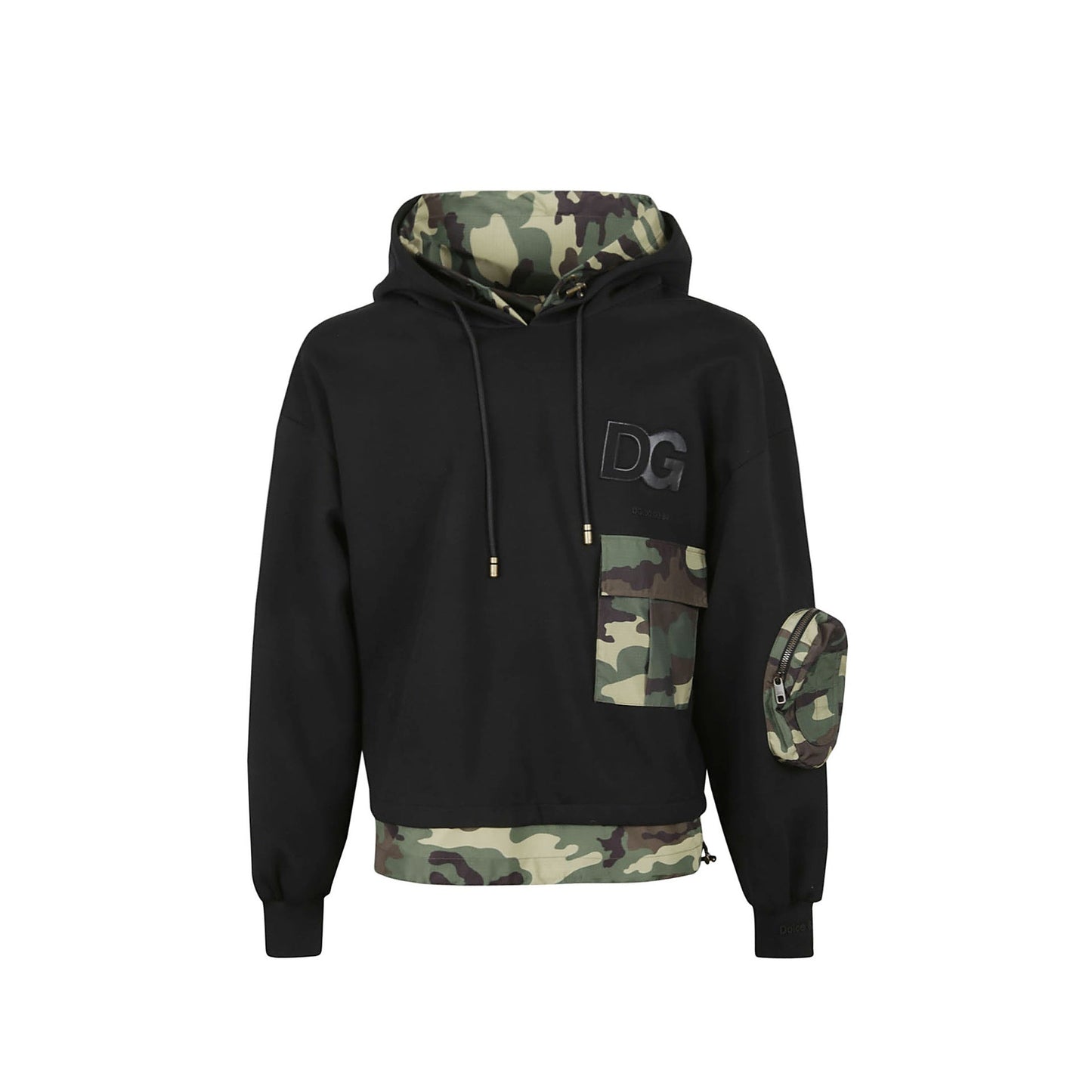 Dolce & Gabbana Camouflage Print Hooded Sweatshirt