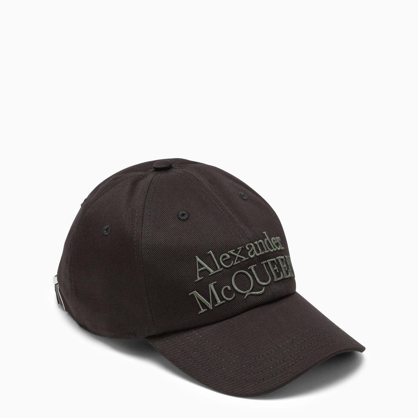 Alexander Mc Queen Embroidered Logo Cap In Black