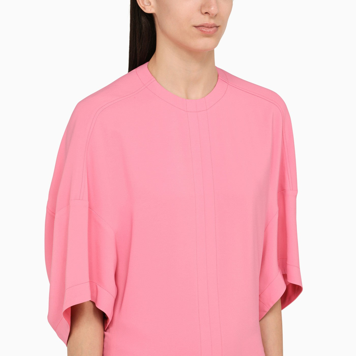 Stella Mc Cartney Pink Viscose Long Dress