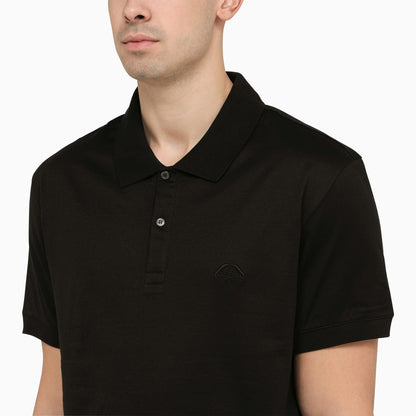 Alexander Mc Queen Black Cotton Polo