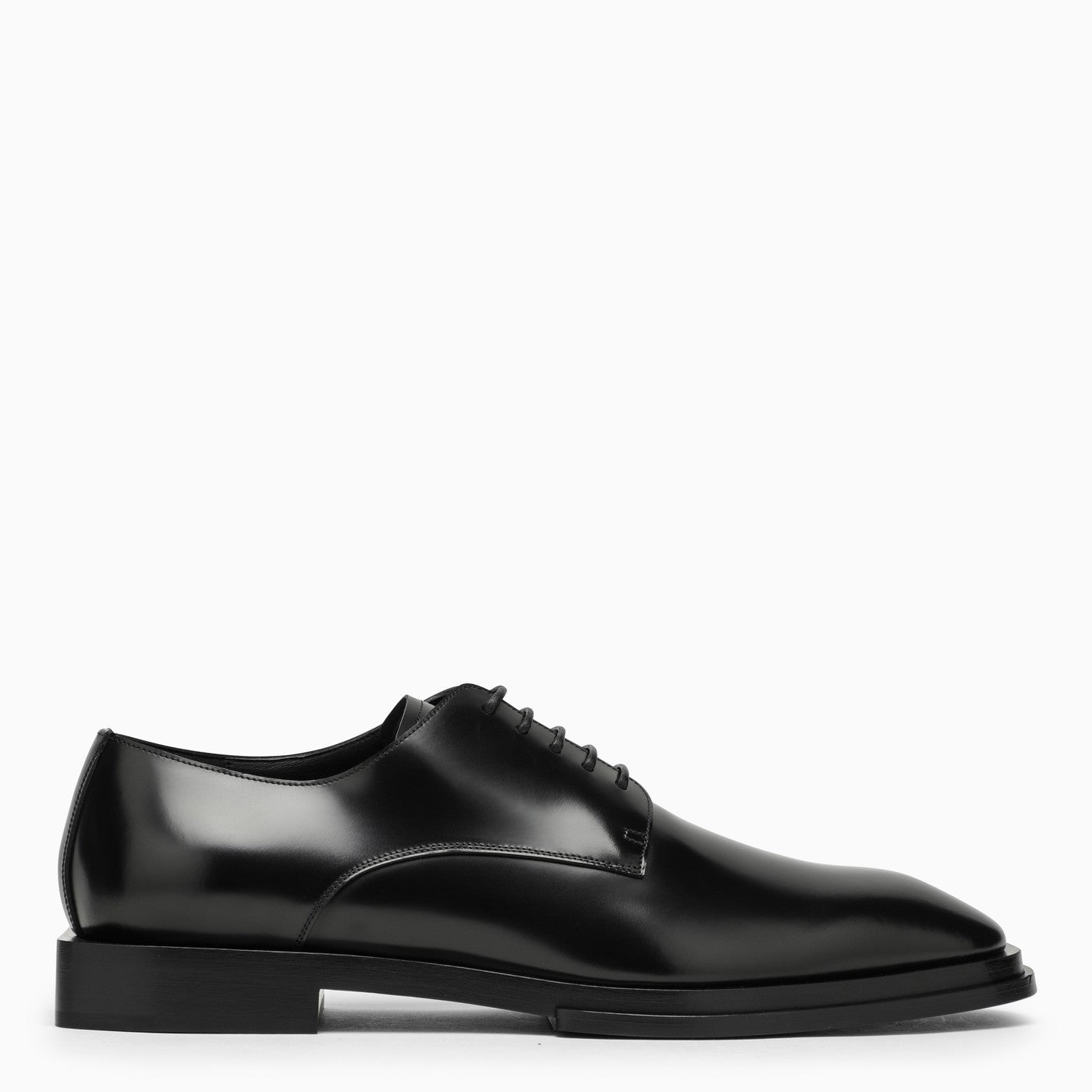 Alexander Mc Queen Black Leather Lace Up