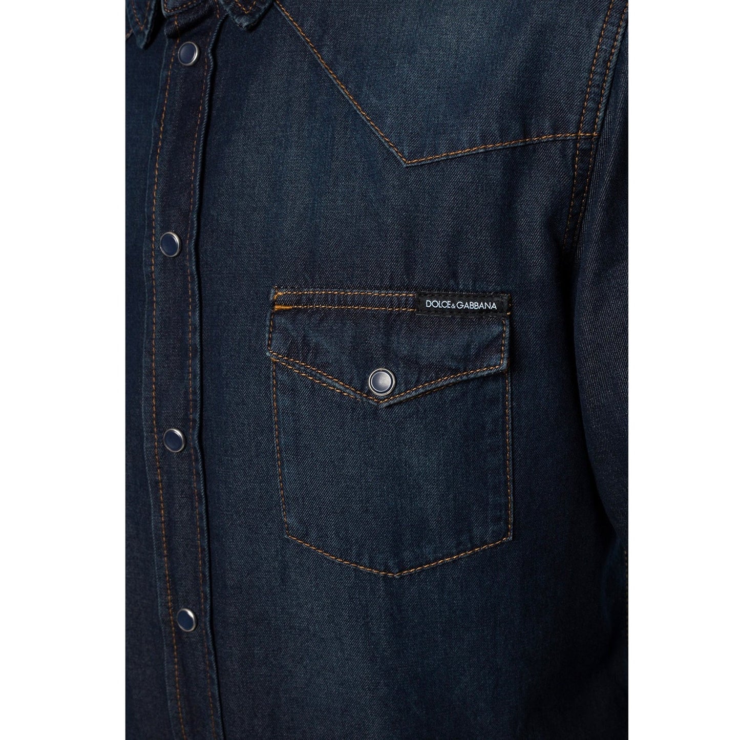 Dolce & Gabbana Cotton Denim Shirt