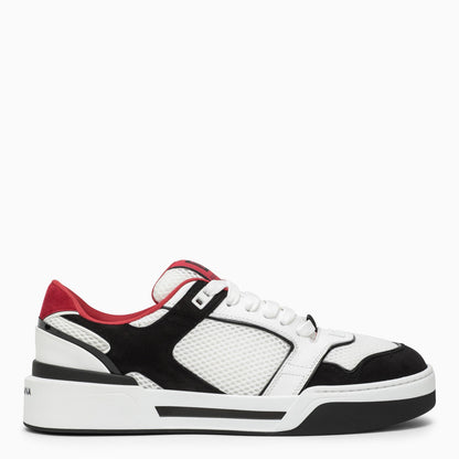 Dolce&Gabbana Black And White Leather Trainer