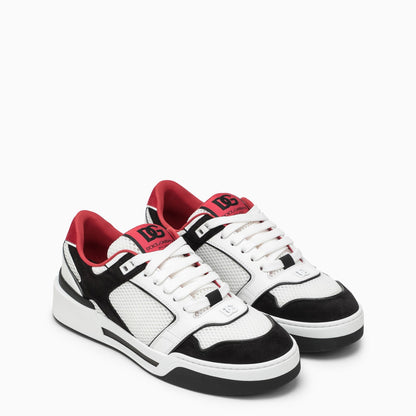 Dolce&Gabbana Black And White Leather Trainer