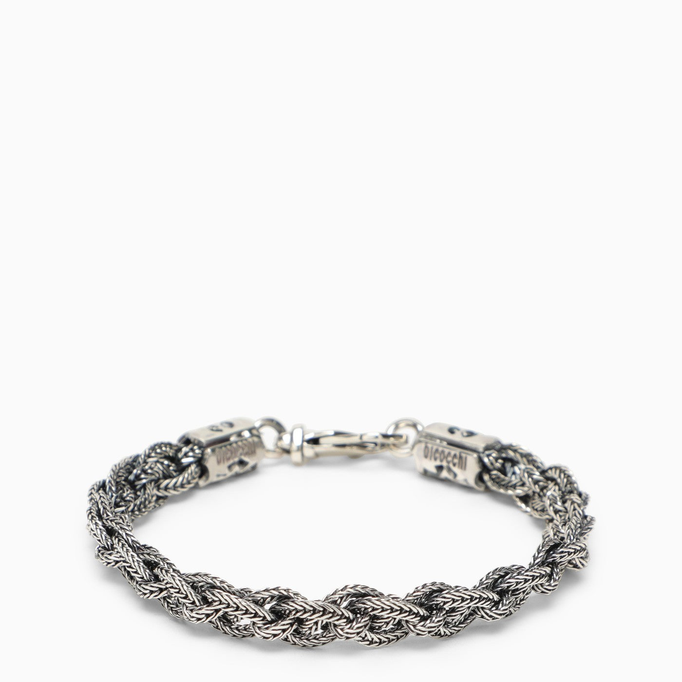 Emanuele Bicocchi Celtic Plait Bracelet In Sterling Silver