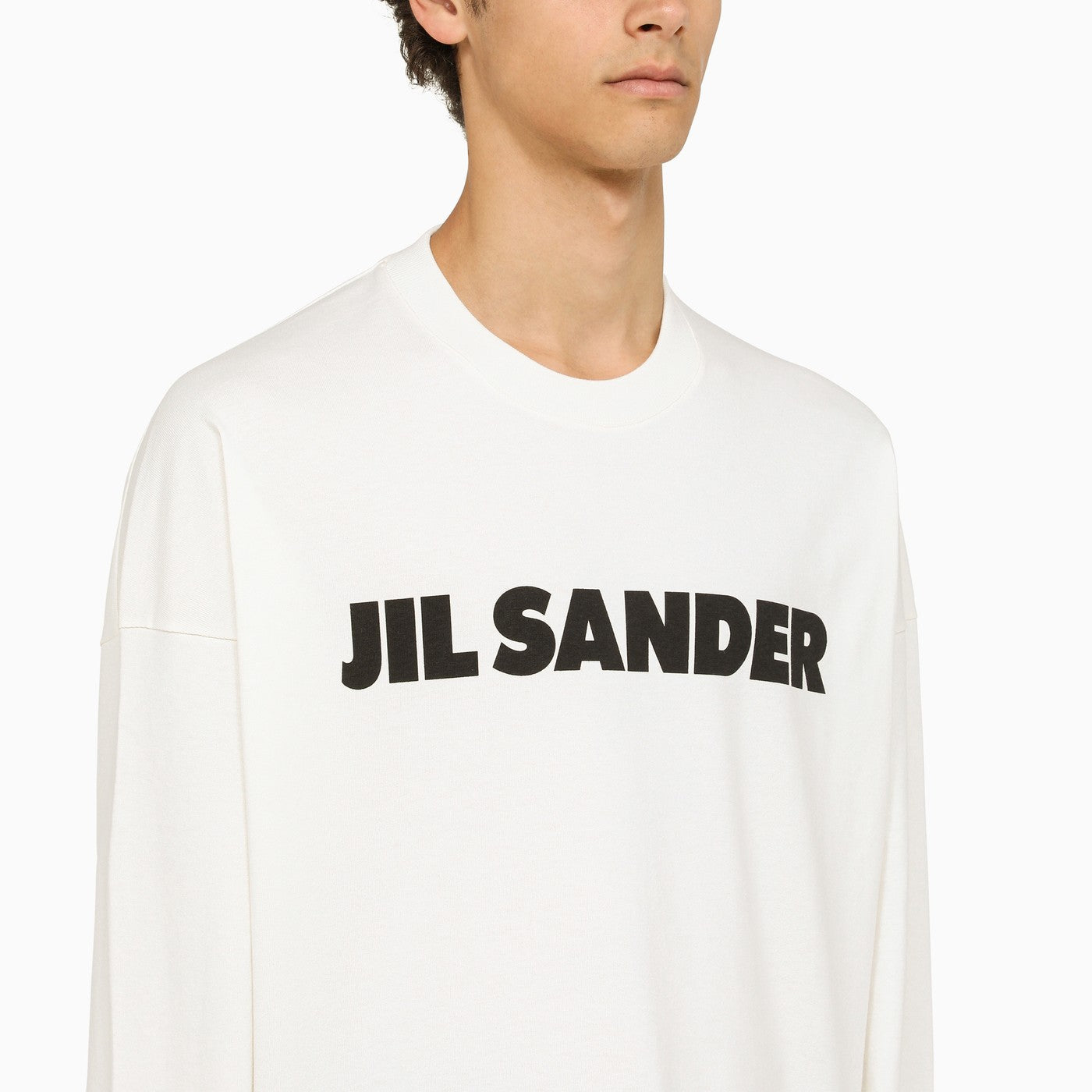 Jil Sander Logoed Crew Neck Sweatshirt