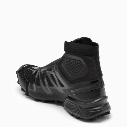 Salomon Black High Trainer In Technical Fabric