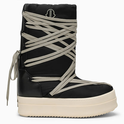 Rick Owens Bigrocks Black Boot With Laces