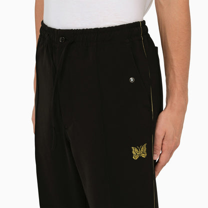 Needles Black Trousers With Embroidery