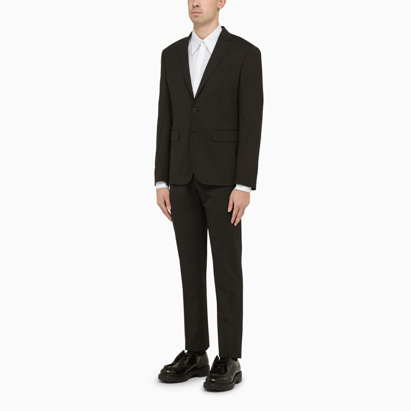 Dsquared2 Dark Grey Single Breasted Wool Suit