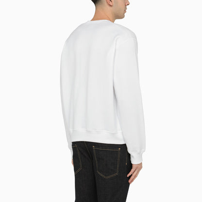 Dsquared2 White Cotton Crew Neck Sweatshirt