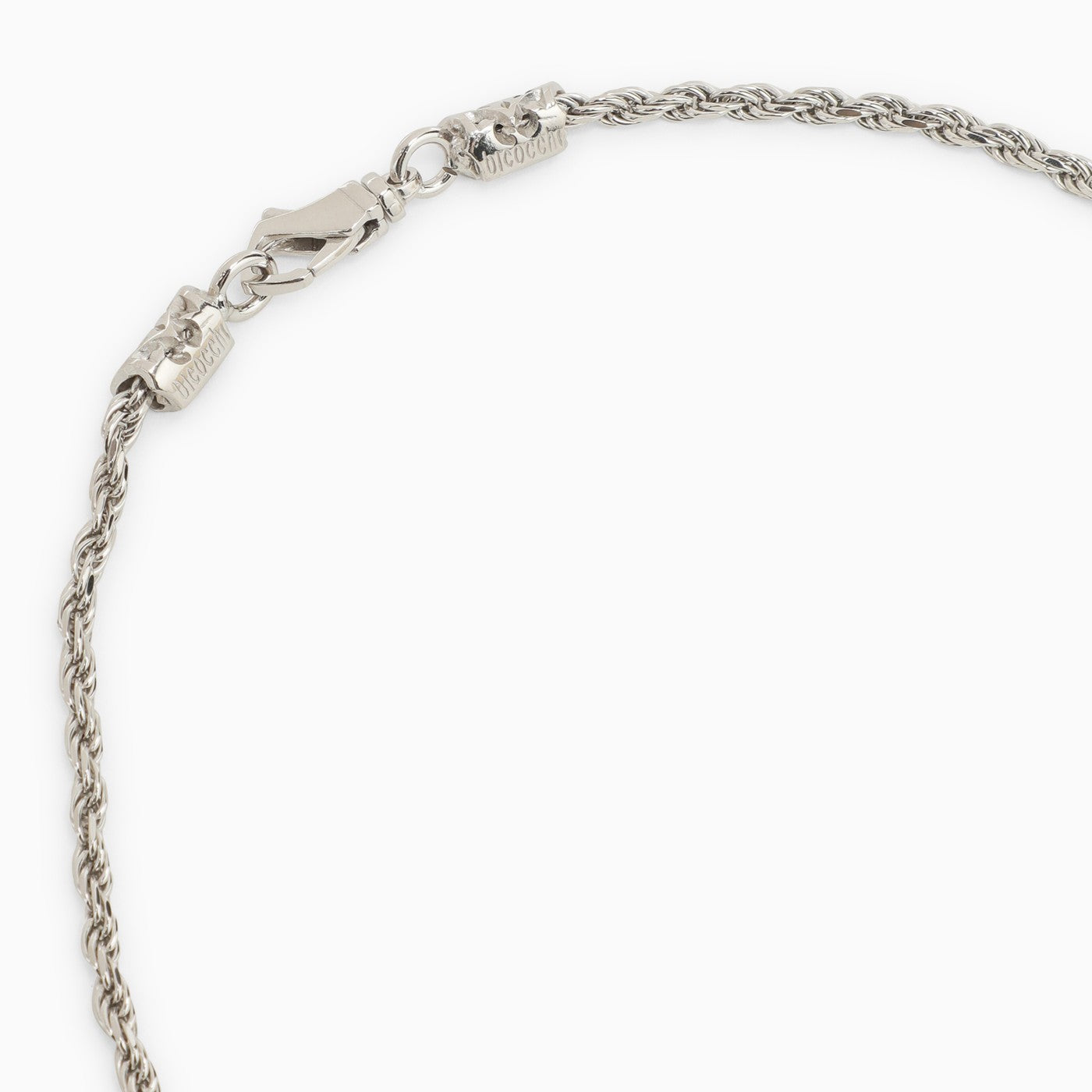 Emanuele Bicocchi 925 Sterling Silver Rope Chain Necklace