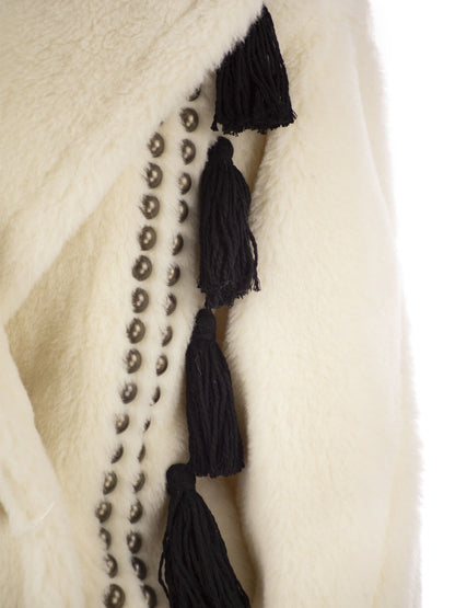 Max Mara Demetra Teddy Bear Icon Coat In Alpaca And Wool