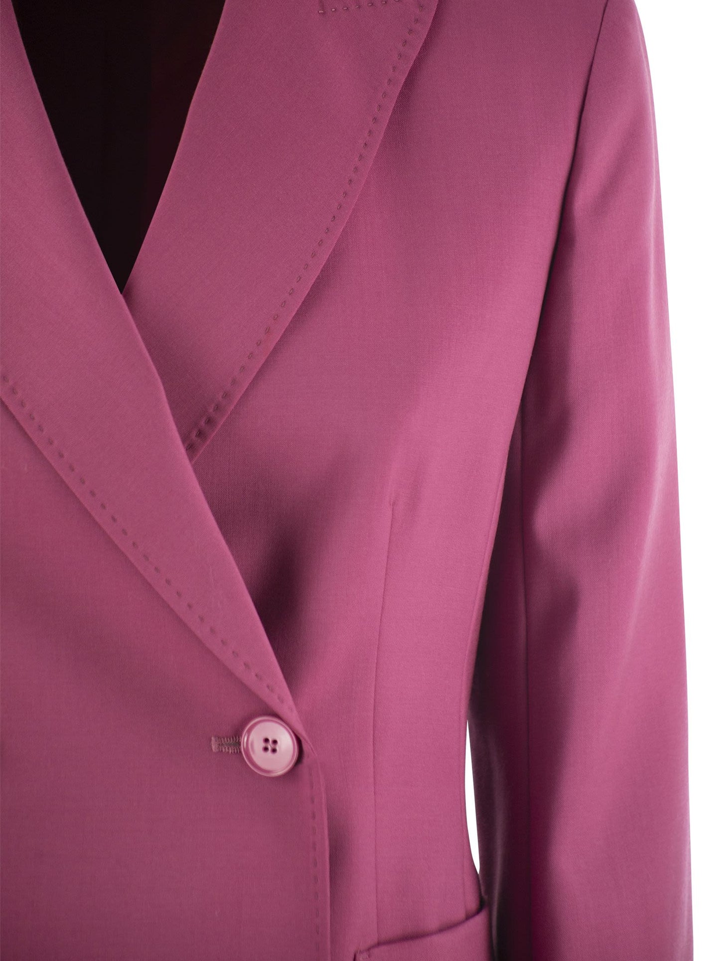 Weekend Max Mara Nervoso Tailored Wool Canvas Blazer