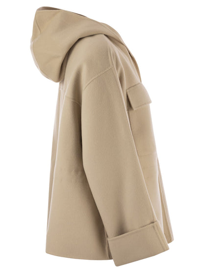 Weekend Max Mara Rango Hooded Parka In Wool