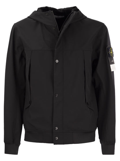 Stone Island Giubbotto Leggero Con Cappuccio