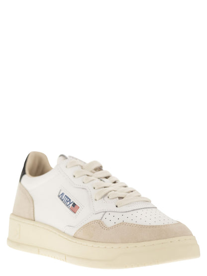 Autry Medalist Low Leather And Suede Sneakers