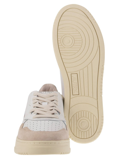 Autry Medalist Low Leather And Suede Sneakers