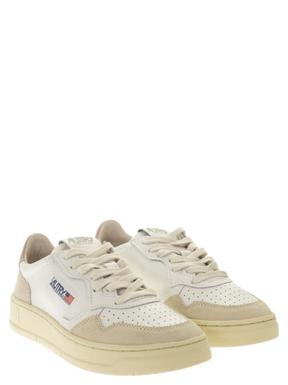 Autry Medalist Low Leather And Suede Sneakers