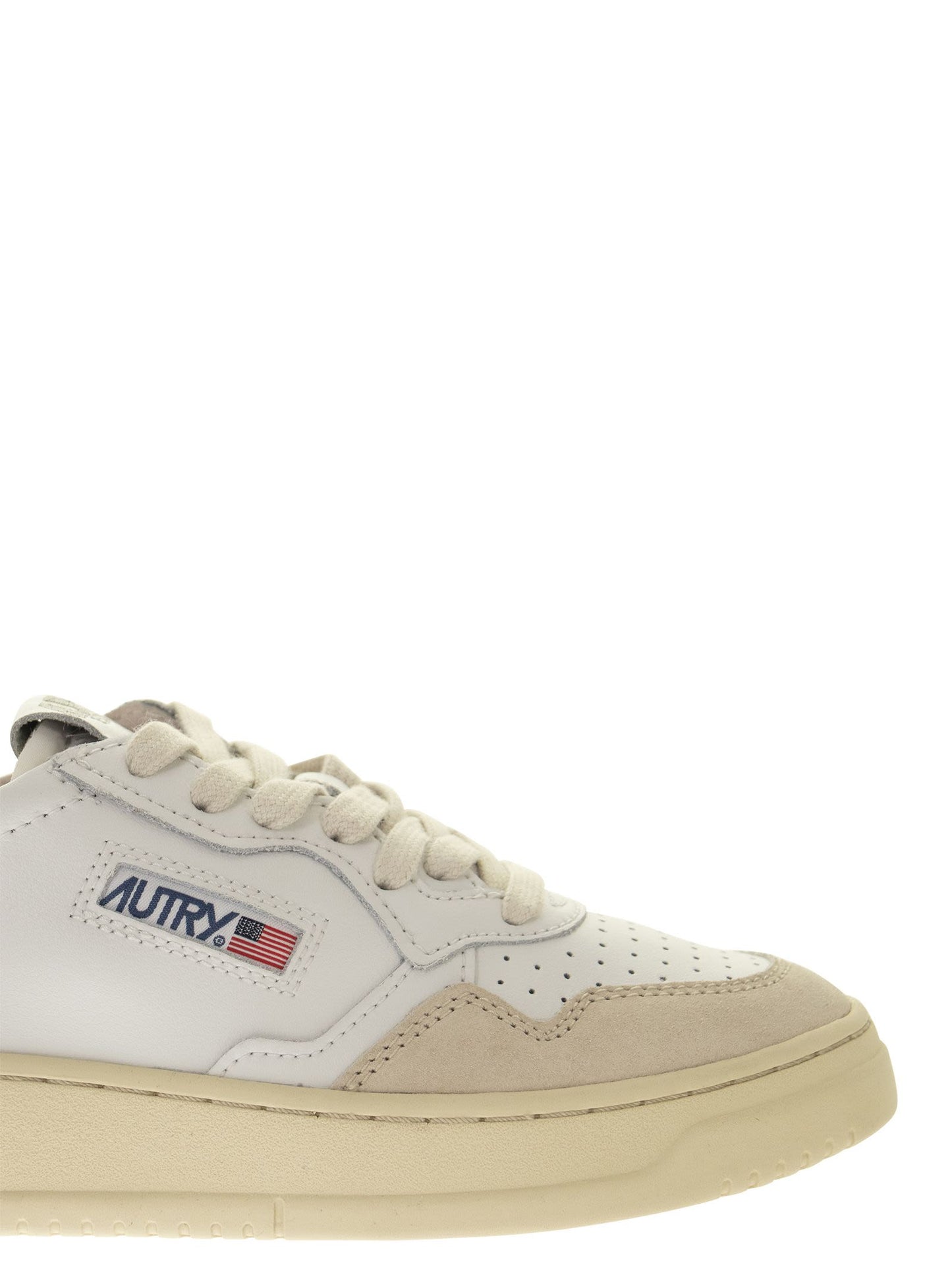 Autry Medalist Low Leather And Suede Sneakers