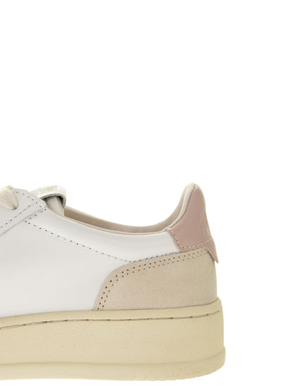 Autry Medalist Low Leather And Suede Sneakers