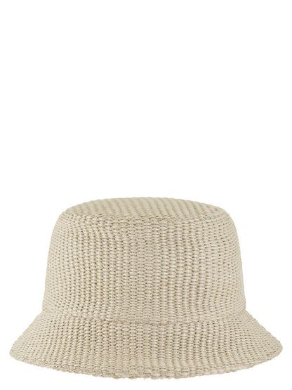 Marni Raffia Effect Fabric Bucket Hat