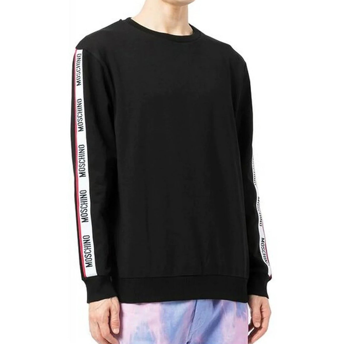 Moschino Underwear Logo Taped Arm Sweatshirt